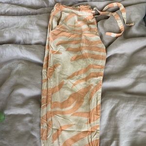 Linen drawstring pant